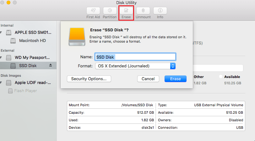 best format for external hard drive mac