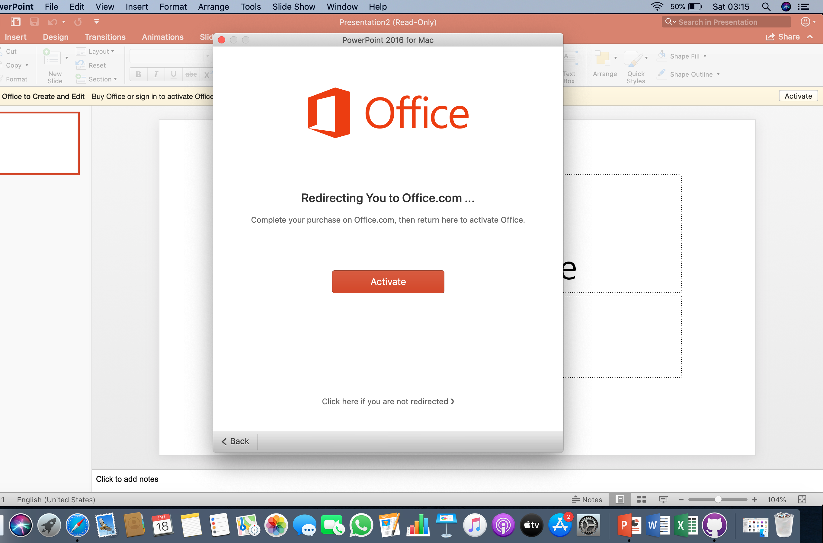 activate microsoft office for mac